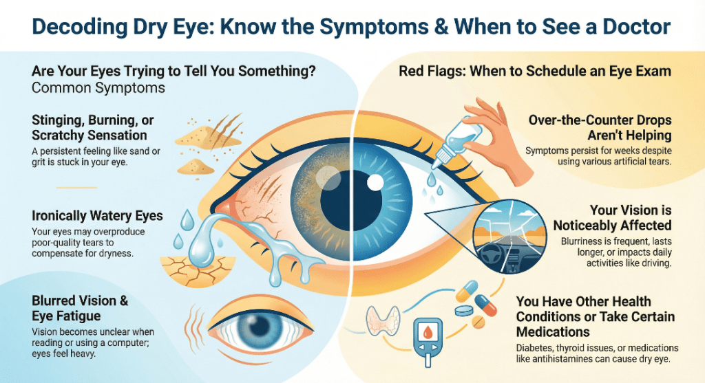 Dry eyes infographic
